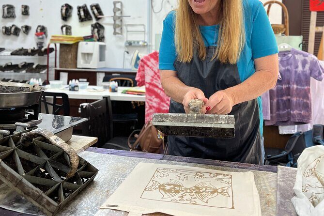Batik Bag Painting Workshop by myBatik - After class: garden café time and a batik gallery visit