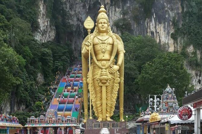 Batu Caves,Hot Spring, Monkey & Fireflies Tour with Dinner - Batu Caves steps, temple rules, and monkey reality checks