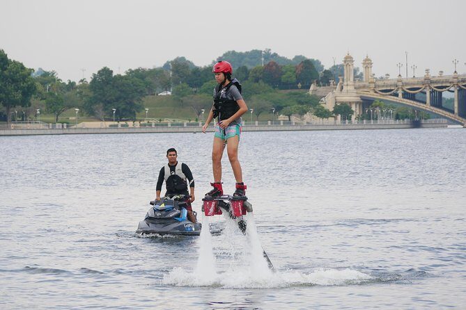 Flyboard Experience - SINGLE (30mins flight) - Gearing Up at the Marina: Helmet, Life Jacket, and a Quick Setup