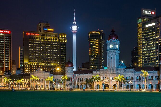Immerse Yourself in Kuala Lumpur Heritage on a Night Tour - Colonial KL icons: railway station, Merdeka Square, and Sultan Abdul Samad