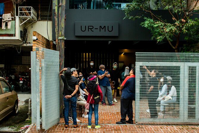 Quirky Art Museum called Ur-Mu in Bukit Bintang, KL - The rooftop sculpture lounge and Menara Kuala Lumpur view