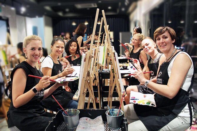 Sip & Paint Night - What you get for $42: drinks, snacks, and the take-home canvas